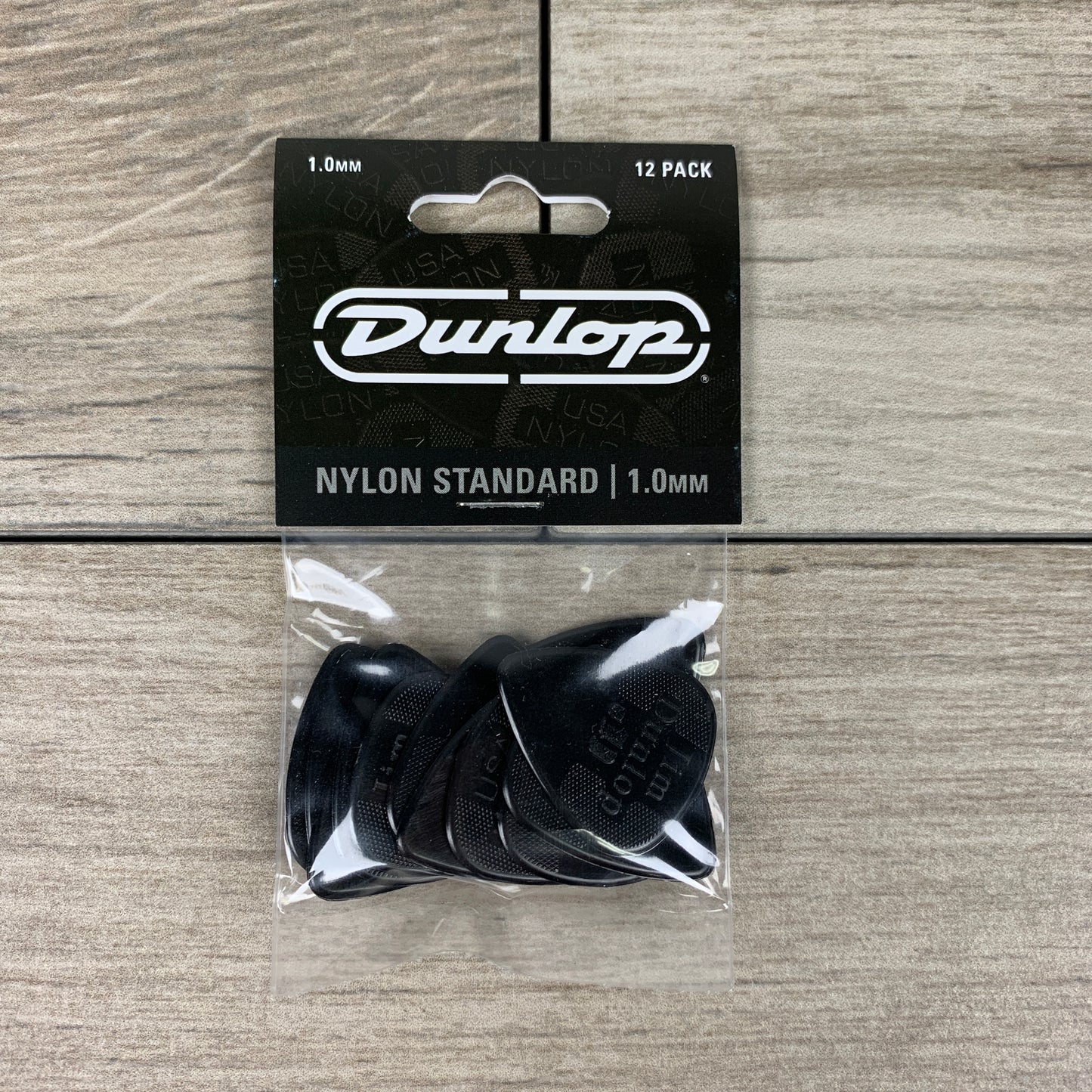 Dunlop Nylon Standard Picks, 12-Pack, 1.0mm