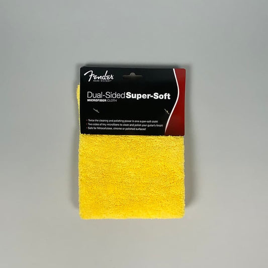 Fender Super-Soft, Dual-Sided Microfiber Cloth, Yellow