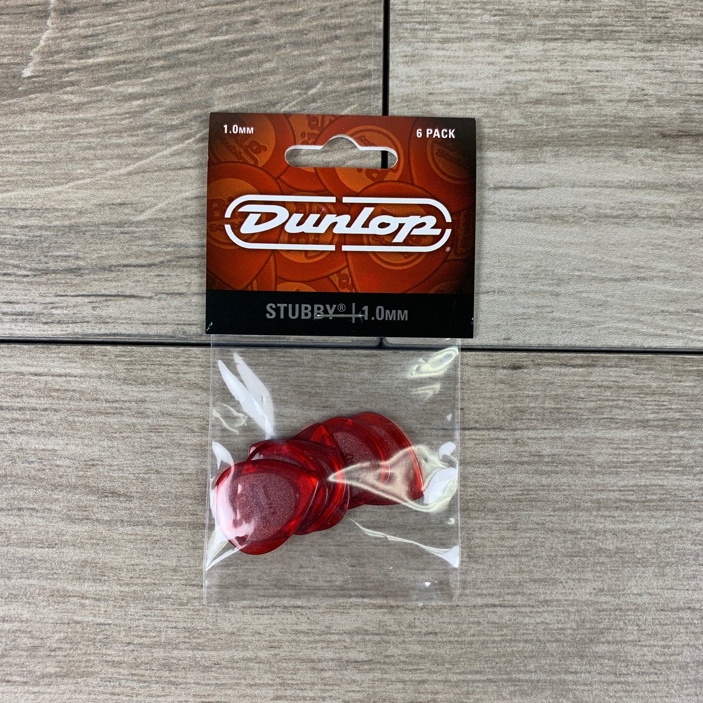 Dunlop Stubby Jazz Picks, 6-pack, 1.0 mm