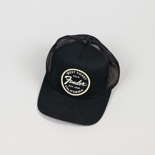 Fender West Coast Trucker Hat in Black