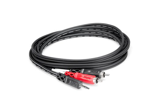 Hosa 10ft Stereo Breakout 3.5 mm TRS to Dual RCA
