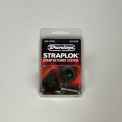 Dunlop Straplok Dual Design Strap Retainers, Black