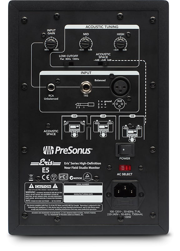 Presonus eris e5 hot sale active studio monitor