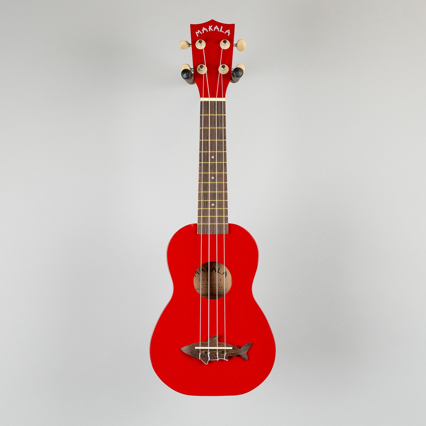 Kala Makala Soprano Shark Ukulele, Red