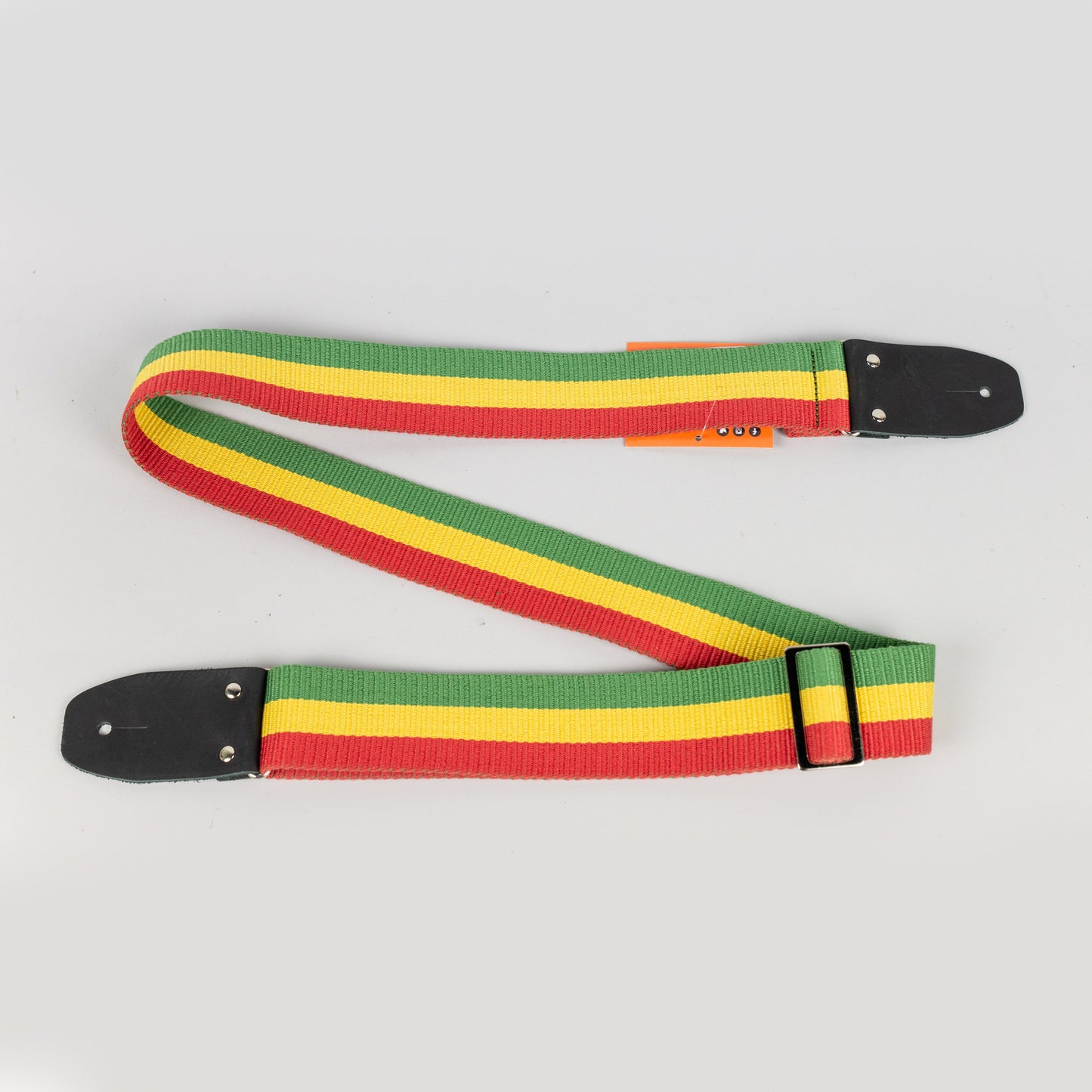 Henry Heller 2" Fashion Cotton Series Guitar Strap, Red/Yellow/Green Stripe
