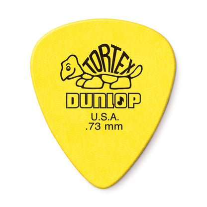 Dunlop Tortex Standard Picks, 12-Pack, 0.73mm in Yellow