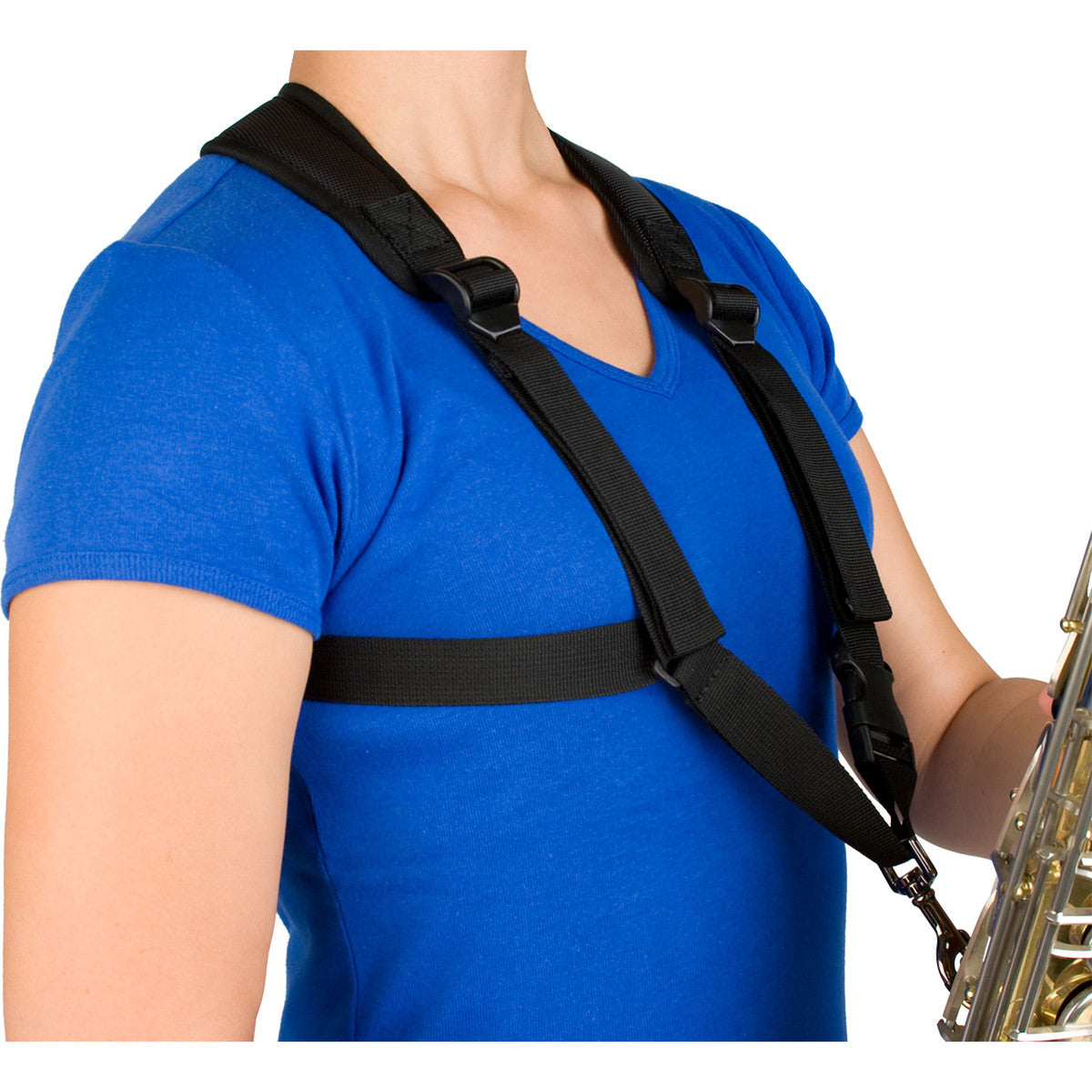 Protec Small Universal Saxophone Harness with Metal Snap Hooks