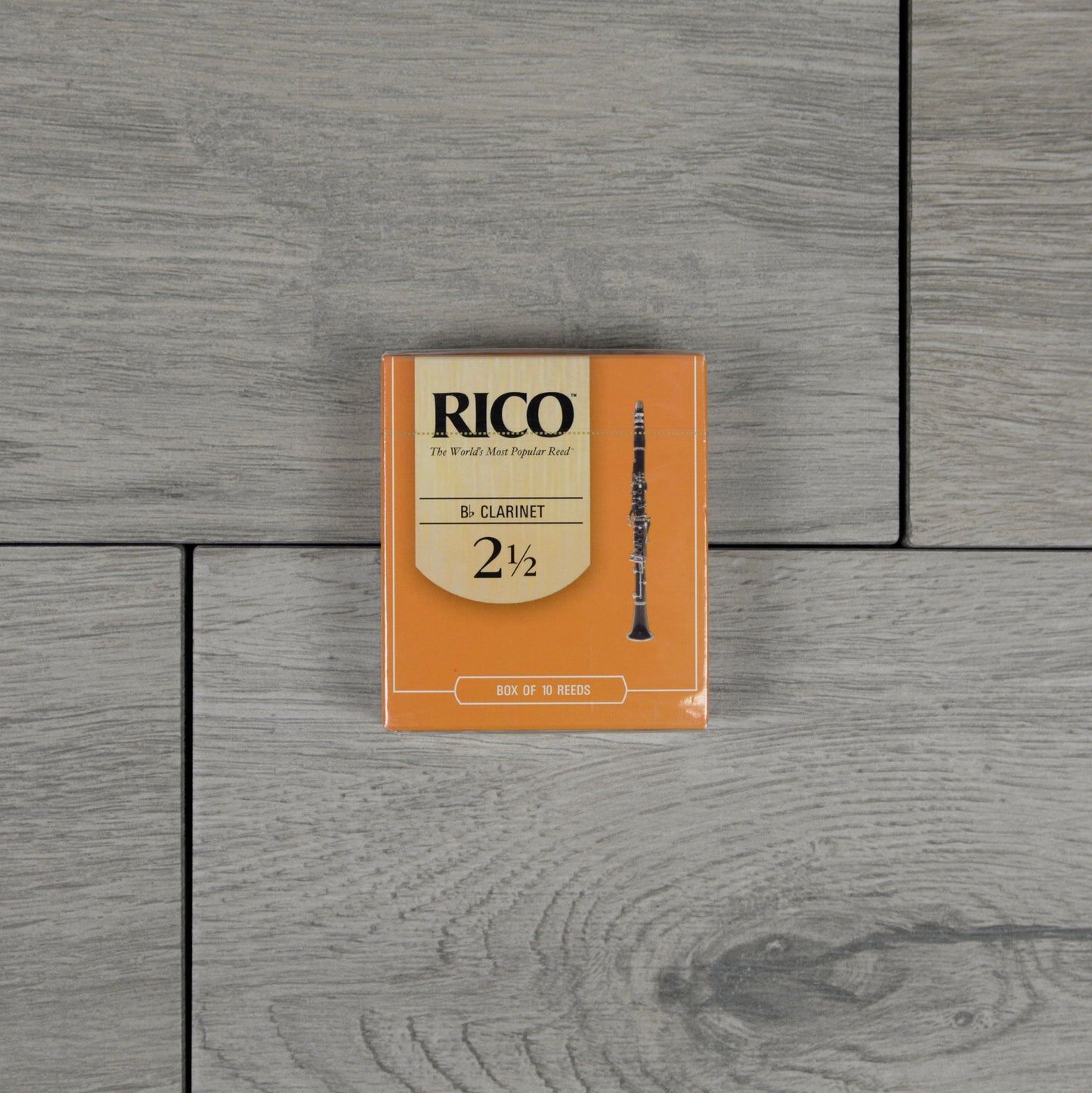 Rico by D'Addario Bb Clarinet Reeds, Strength 2.5 (Box of 10)