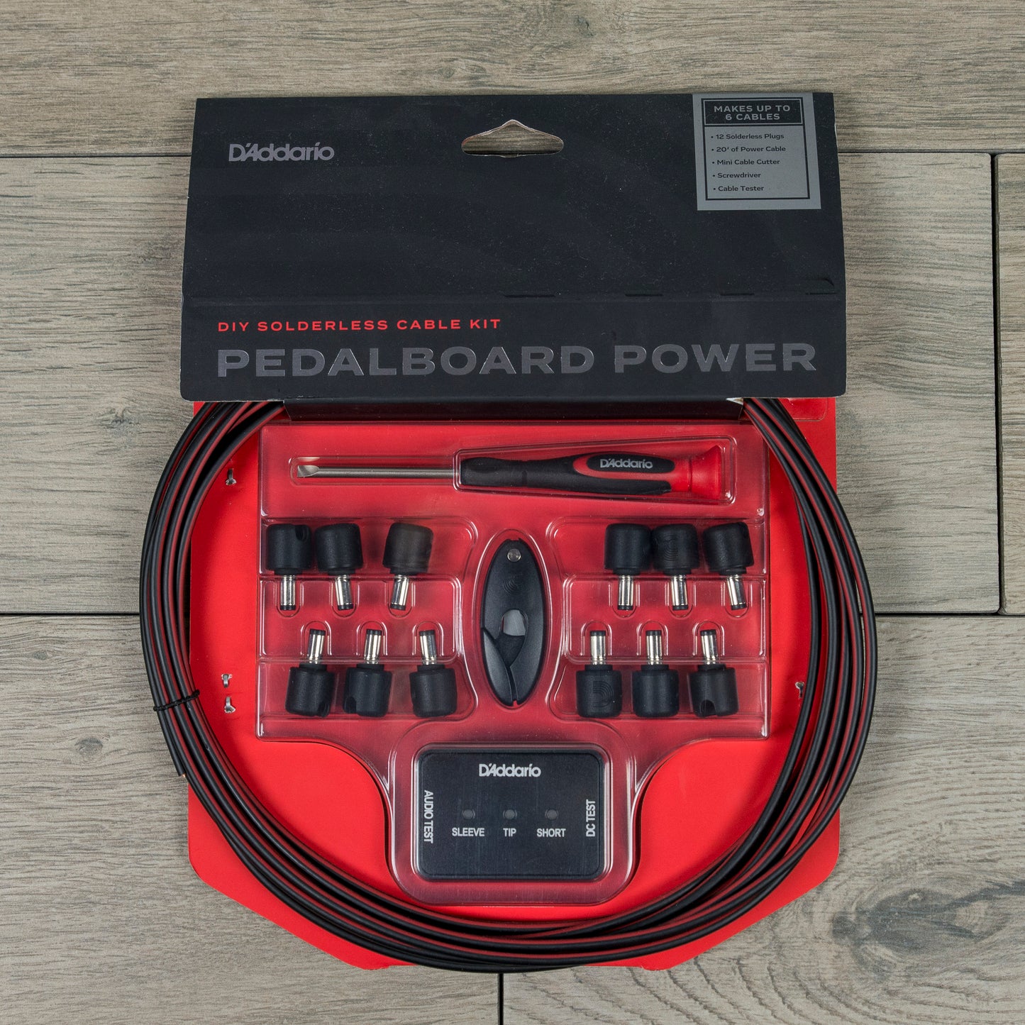 D'Addario DIY Solderless Pedalboard Power Cable Kit
