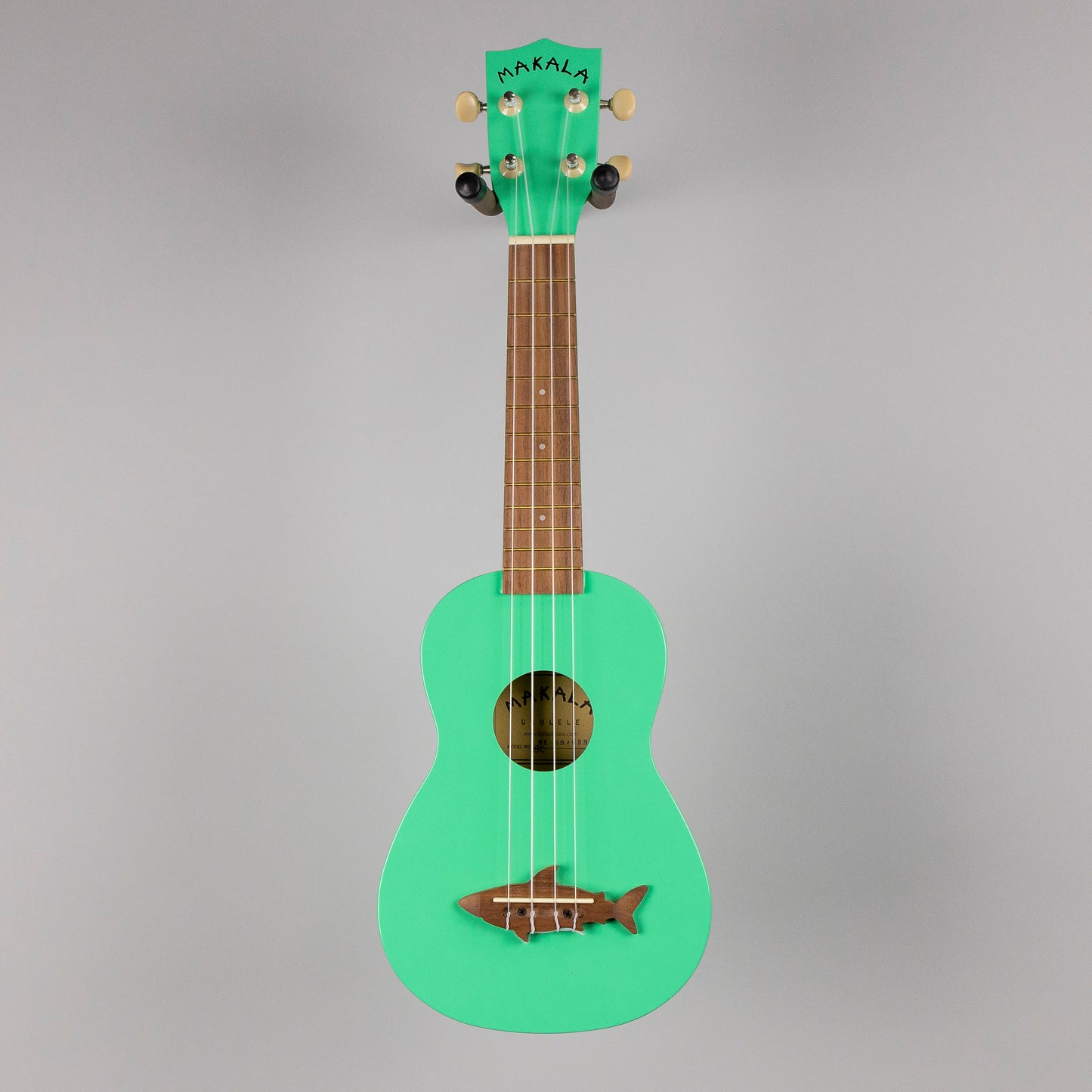 Kala Makala Soprano Shark Ukulele, Surf Green