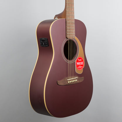 Fender Malibu Player Acoustic/Electric Guitar in Burgundy Satin
