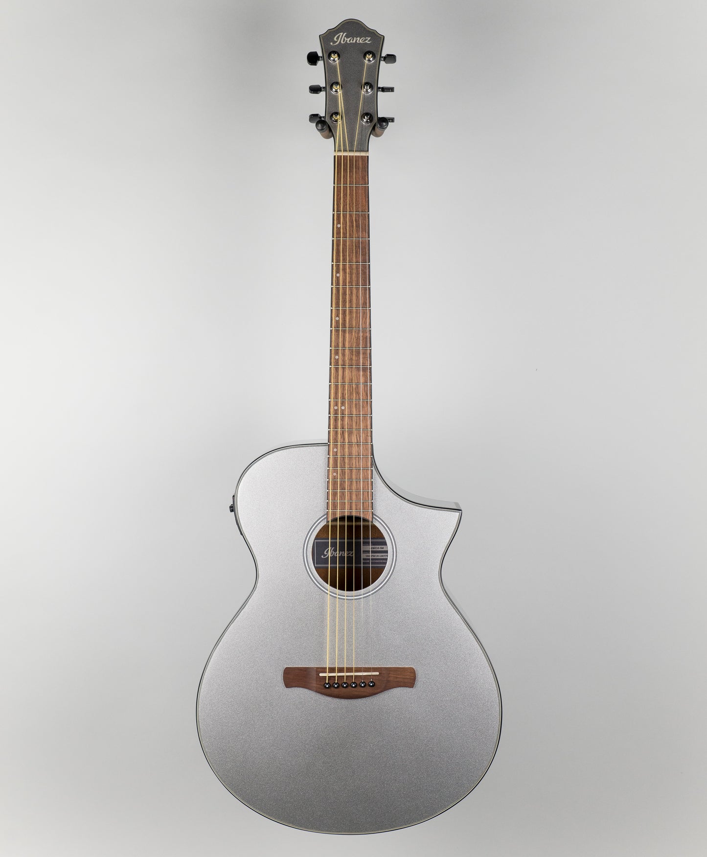 Ibanez AEWC10-SM Acoustic Guitar in Silver Metallic High Gloss