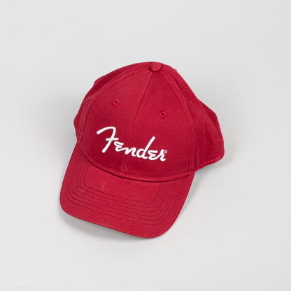 Fender Logo Stretch Cap in Red
