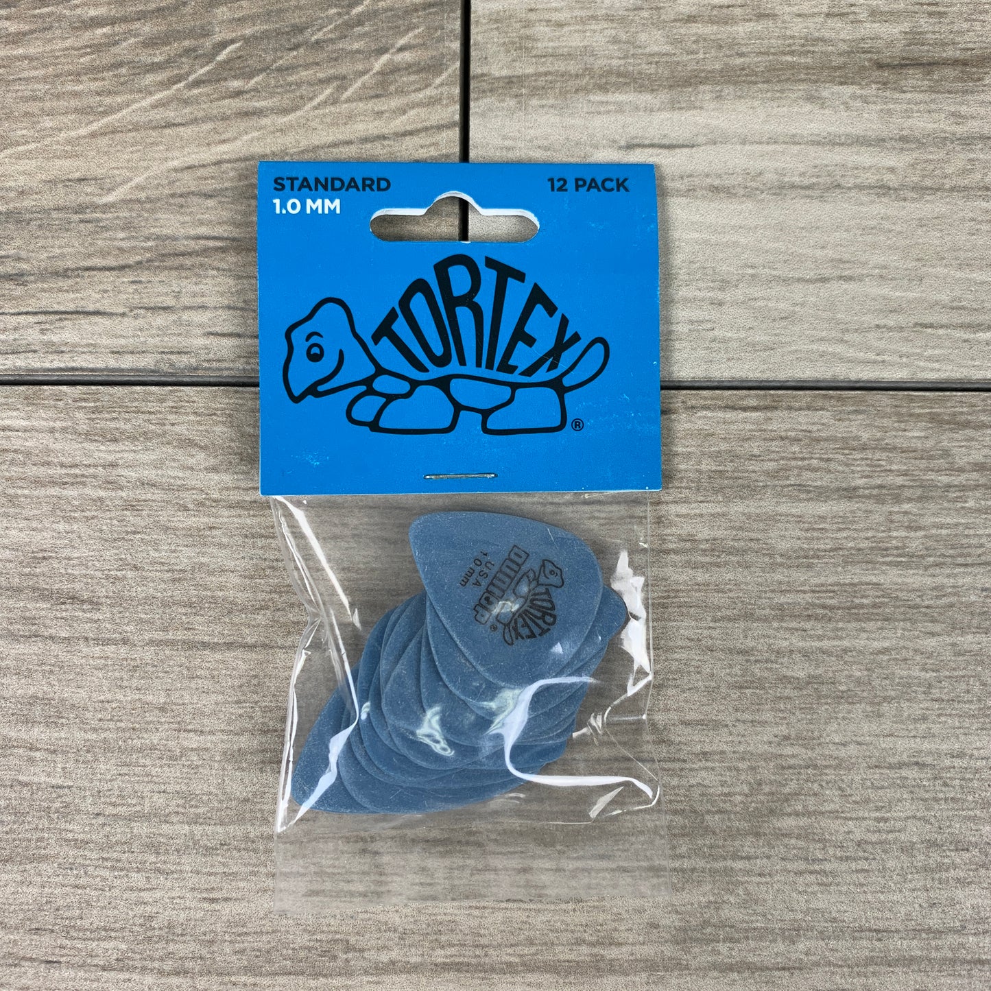 Dunlop Tortex Standard Picks, 12-Pack, 1.0mm in Blue