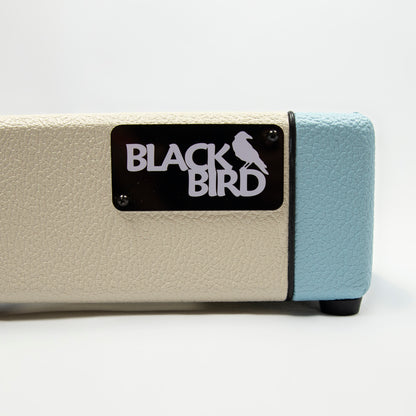 Blackbird 12 x 24 Custom Ivory/Baby Blue Tolex Pedalboard with ATA Case