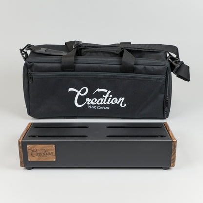 Creation Music Company Standard Elevation Series Pedalboard 17x7 Walnut with Soft Case