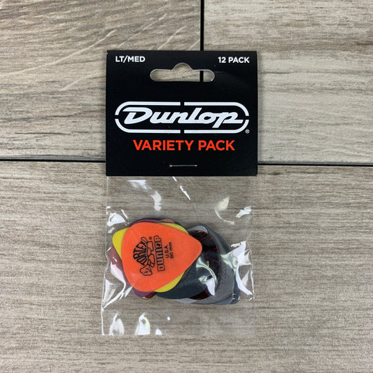Dunlop Guitar Picks Light/Medium Variety Pack, 12-Pack