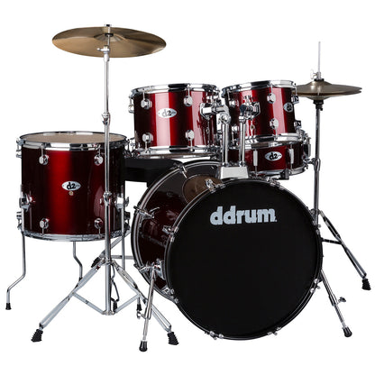 ddrum D2 Series 5-Piece Drum Set w/Cymbals in Blood Red