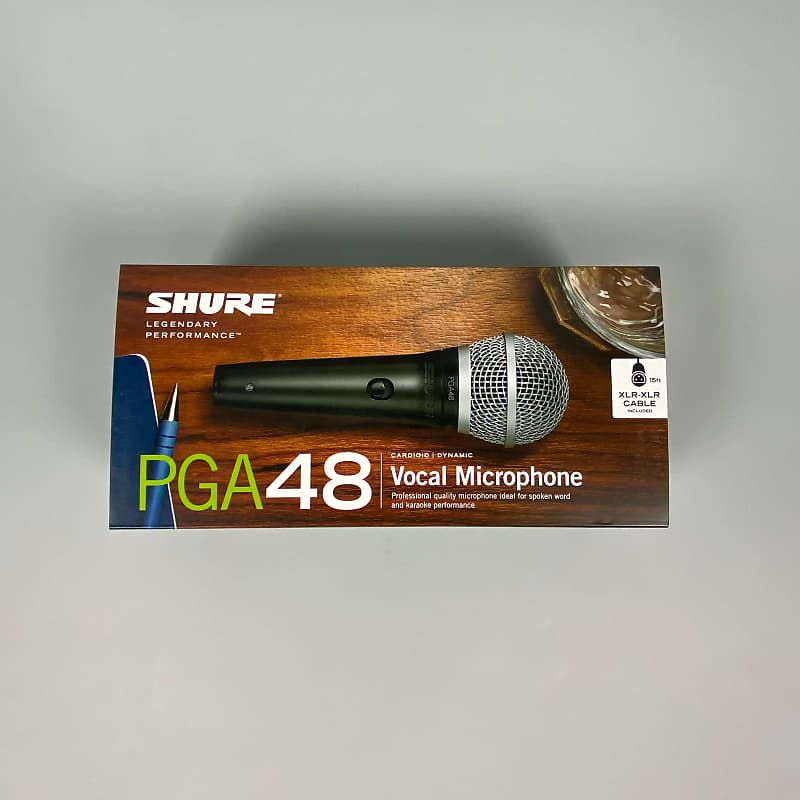 Shure PGA48-XLR Cardioid Dynamic Vocal Microphone w/Cable