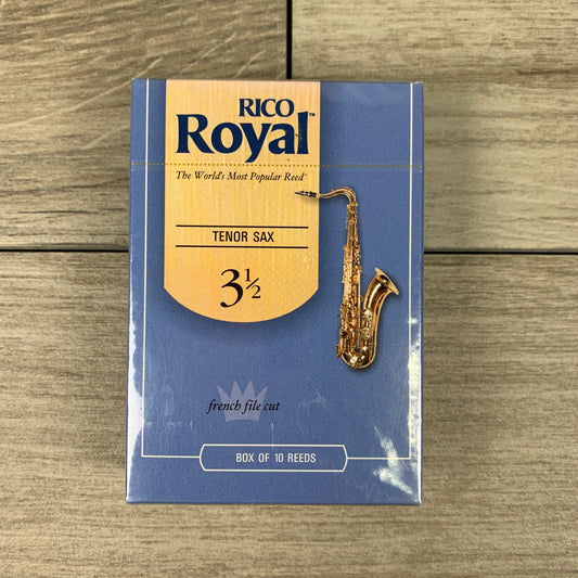 Royal by D'Addario Tenor Sax Reeds, Strength 3.5 (Box of 10)