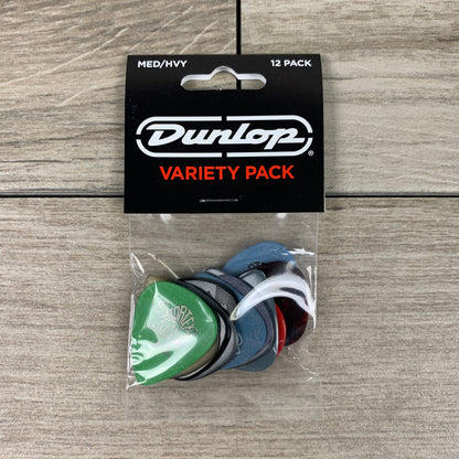 Dunlop Guitar Picks Medium/Heavy Variety Pack, 12-Pack