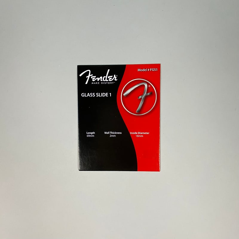 Fender Glass Slide 1 Standard Medium, Clear