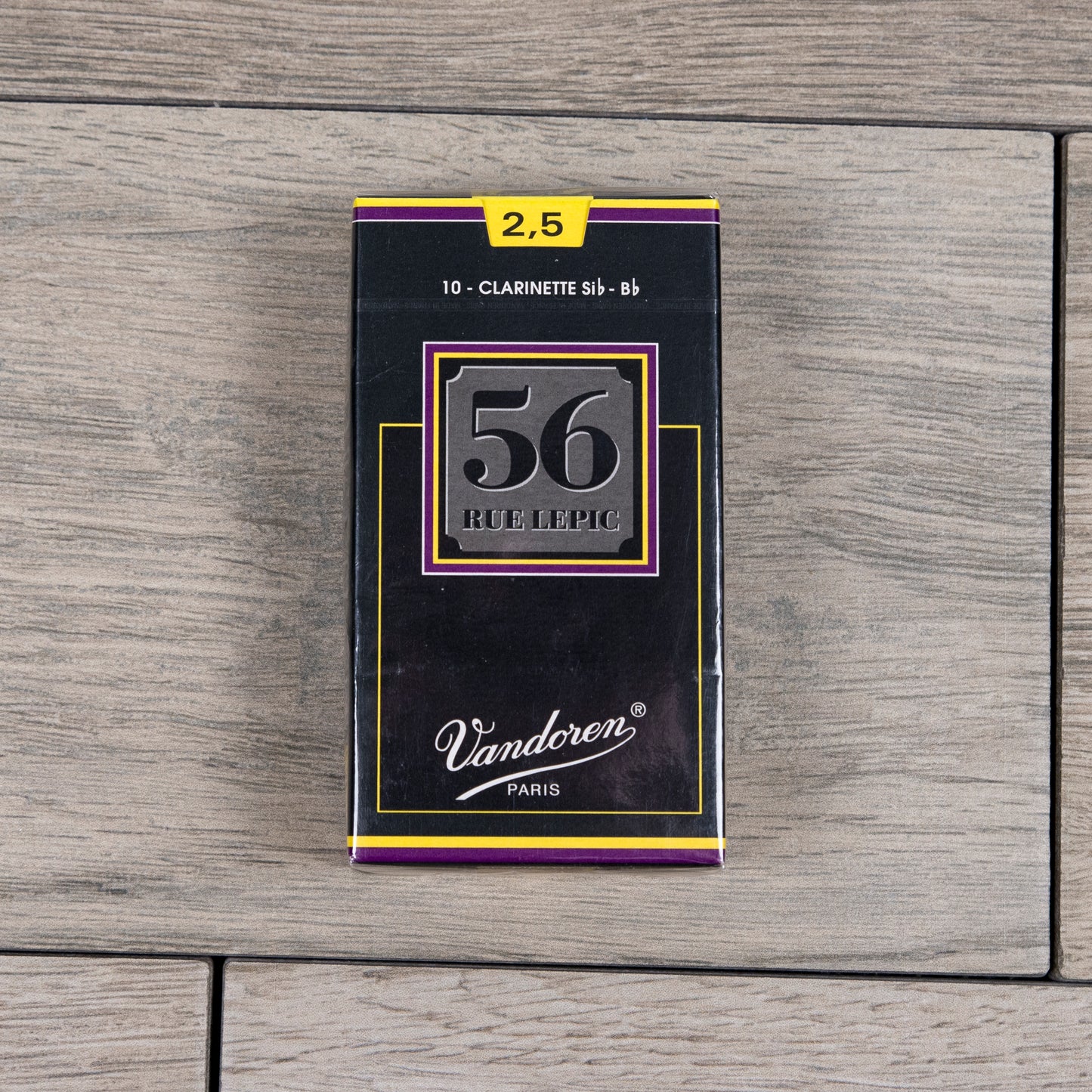 Vandoren 56 rue Lepic Bb Clarinet Reeds Strength 2.5 (Box of 10)