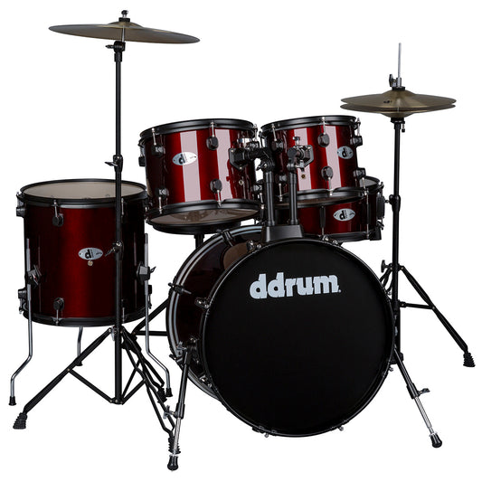 ddrum D120 5-Piece Drum Set with Cymbals, in Blood Red