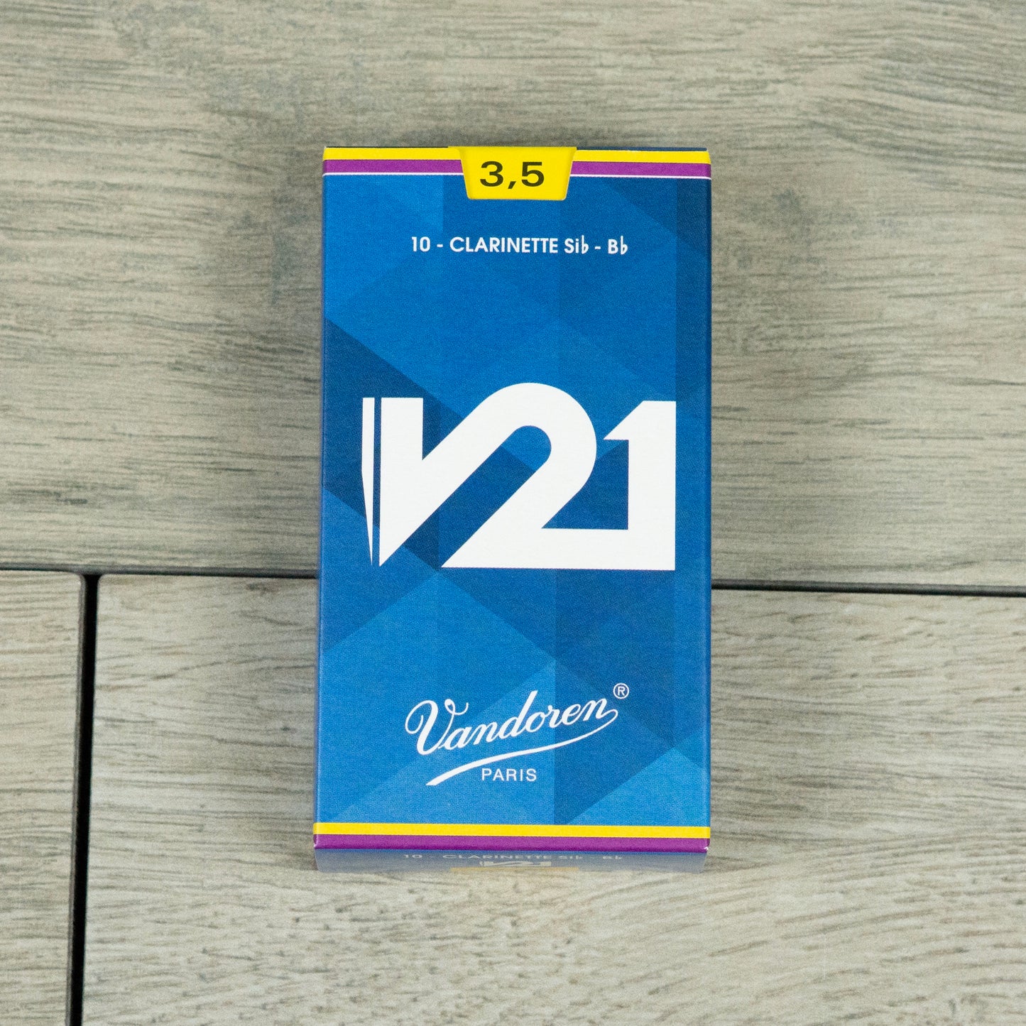 Vandoren V21 Bb Clarinet Reeds Strength 3.5 (Box of 10)