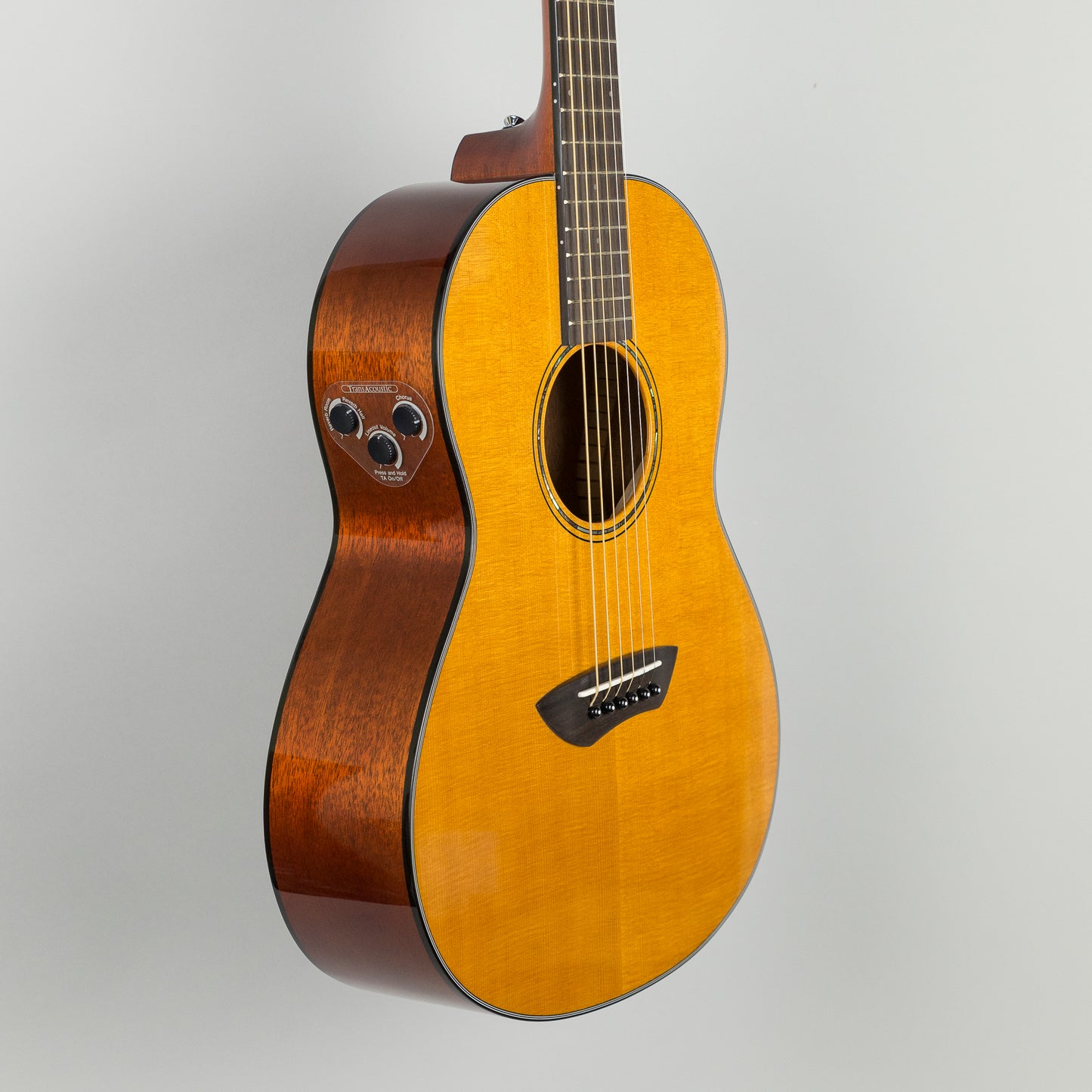 Yamaha CSF-TA TransAcoustic Parlor Guitar in Vintage Natural