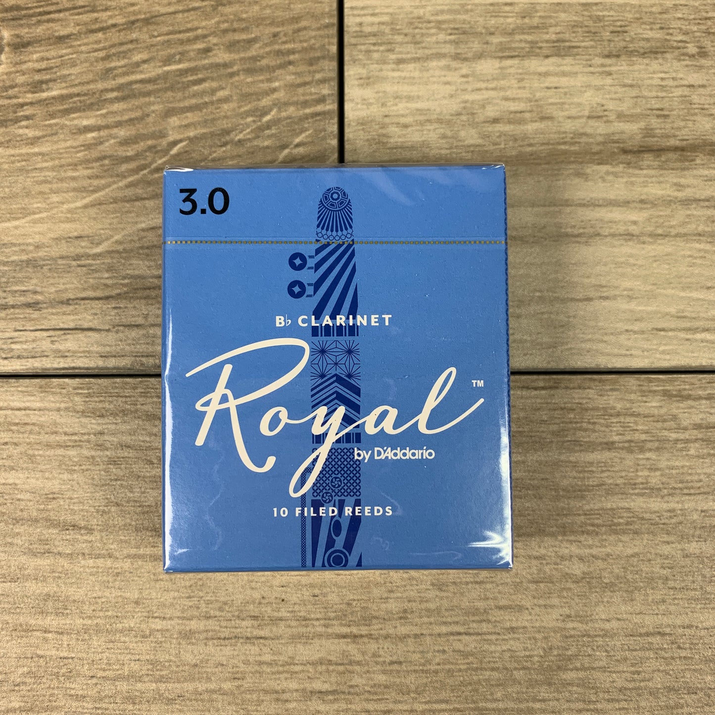 Royal by D'Addario Bb Clarinet Reeds, Strength 3.0 (Box of 10)