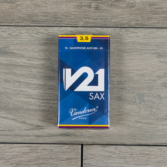 Vandoren V21 Alto Sax Reeds Strength 3.5 (Box of 10)