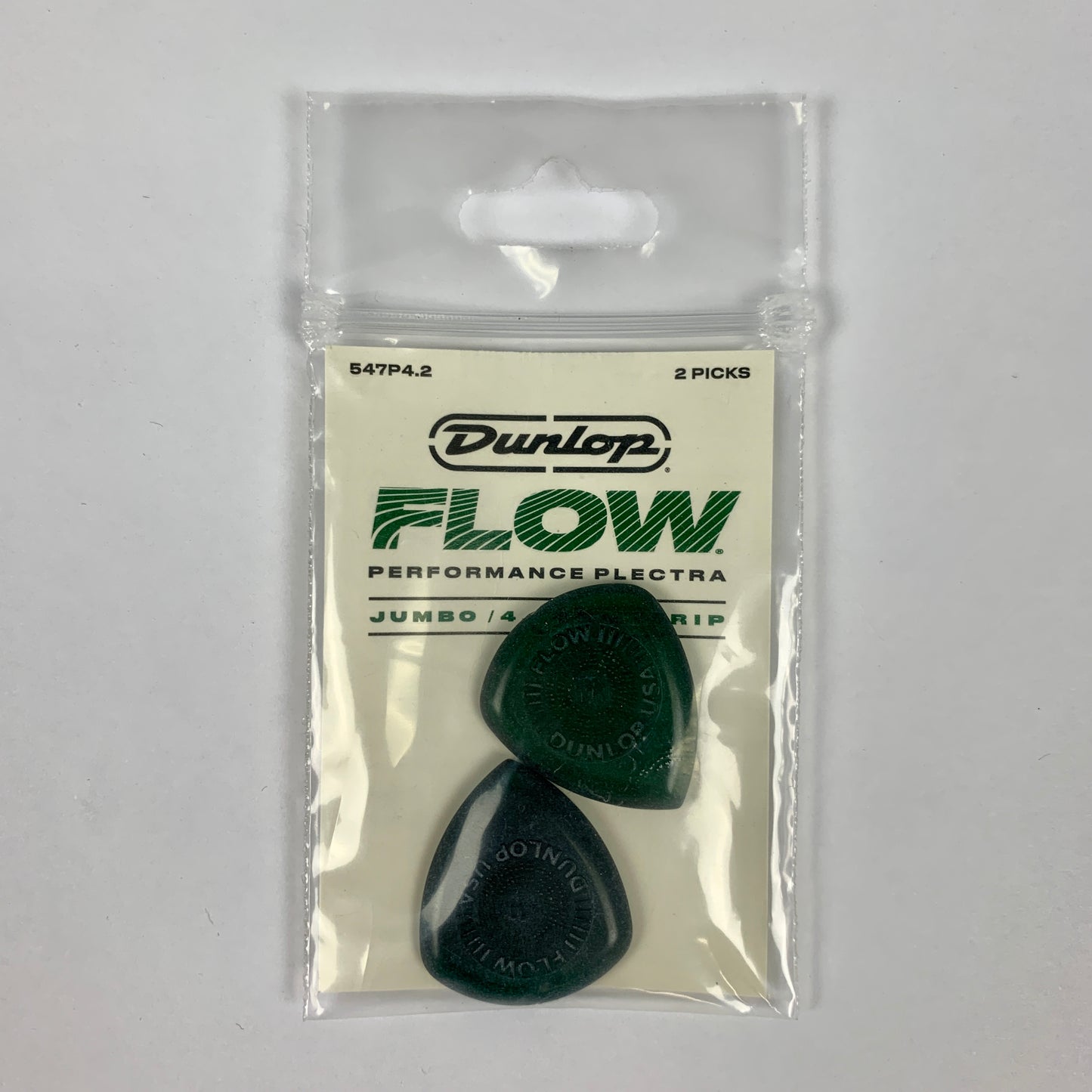 Dunlop Flow Jumbo Grip 420 Pick 4.2mm, 2-Pack
