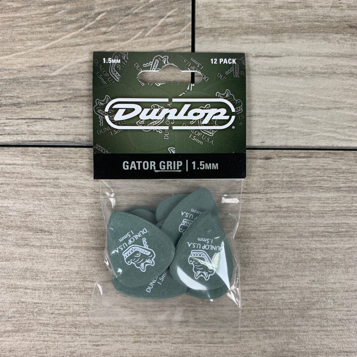 Dunlop Gator Grip Picks, 12-Pack, 1.5mm
