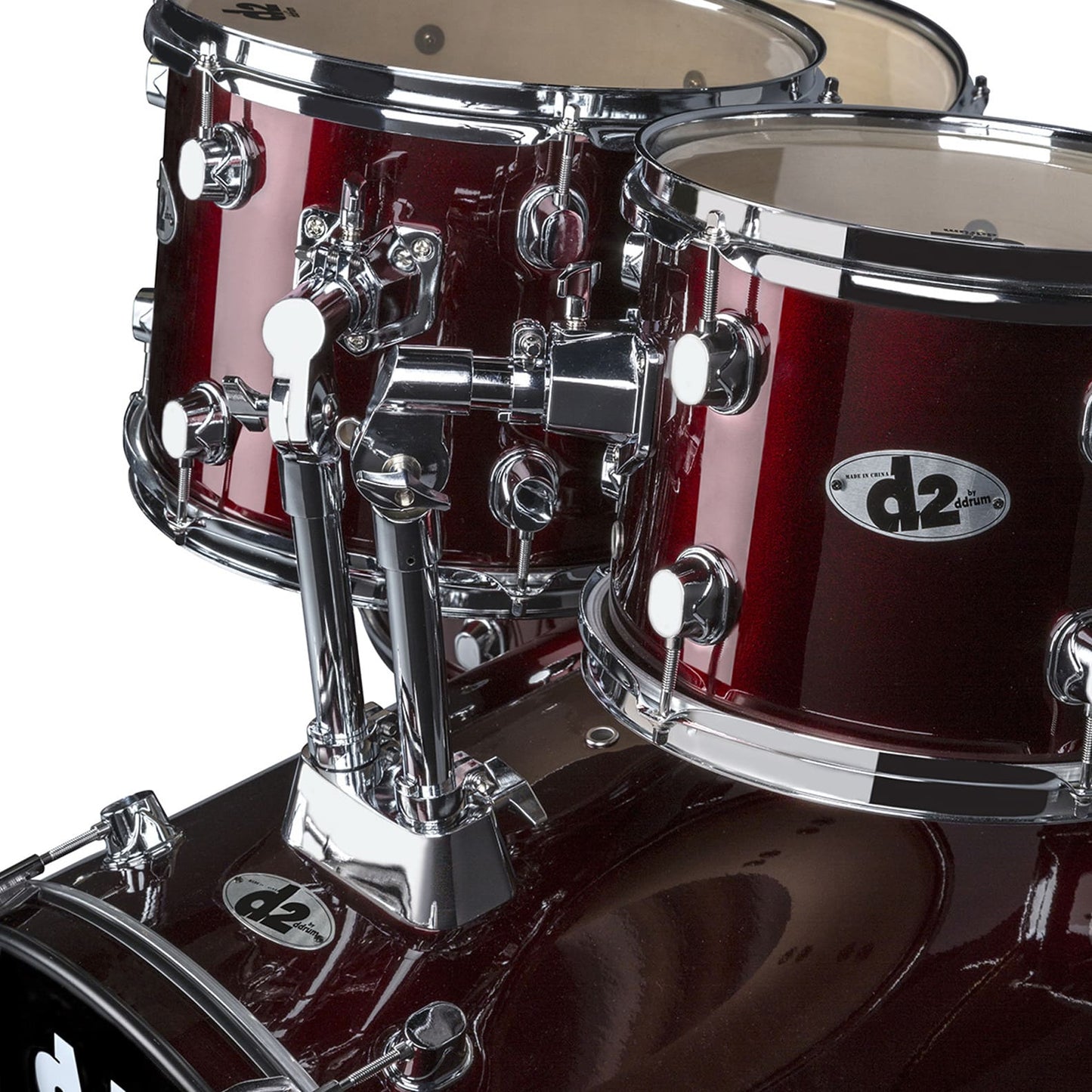 ddrum D2 Series 5-Piece Drum Set w/Cymbals in Blood Red