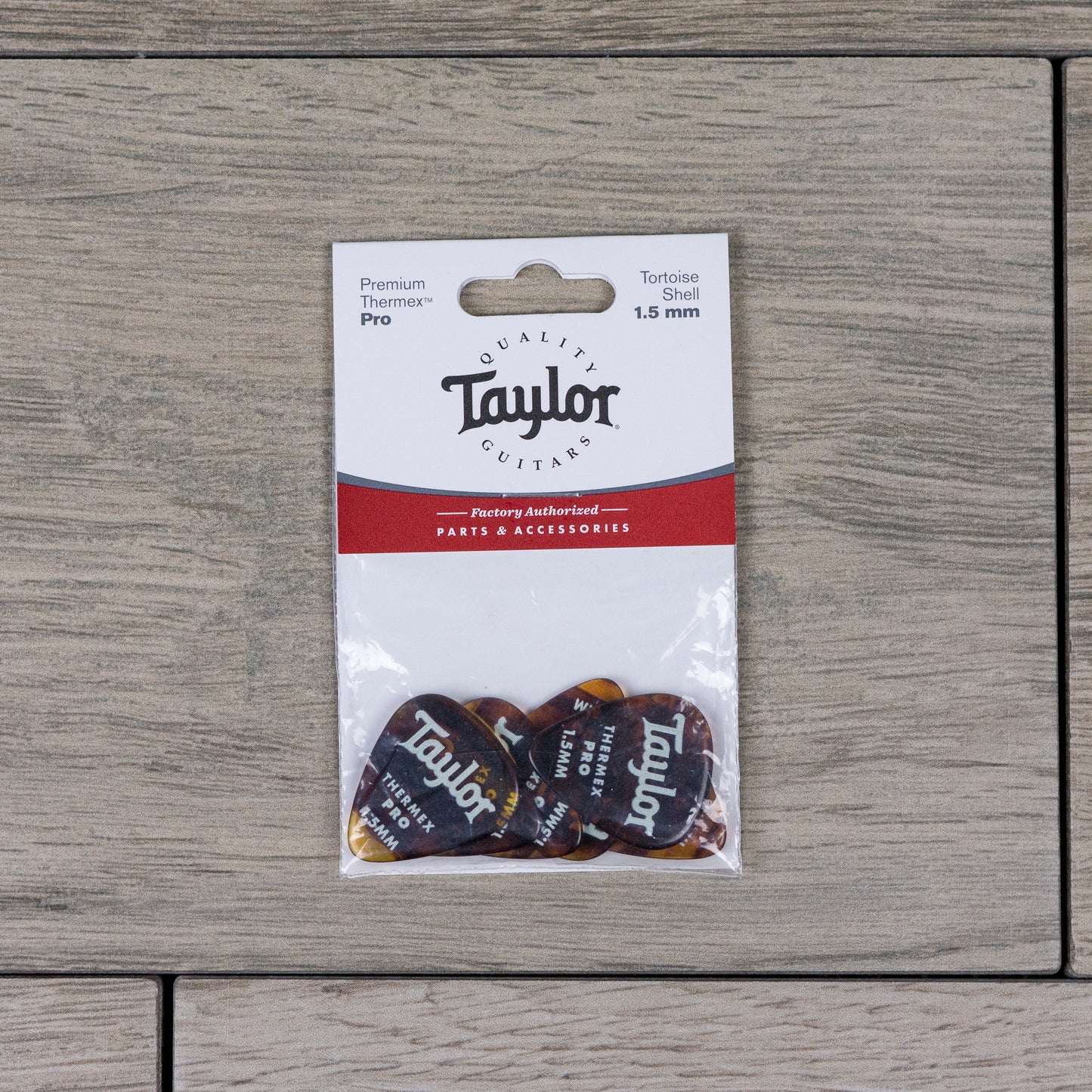 Taylor Premium 351 Thermex Pro Picks, Tortoise Shell, 6-Pack, 1.50mm
