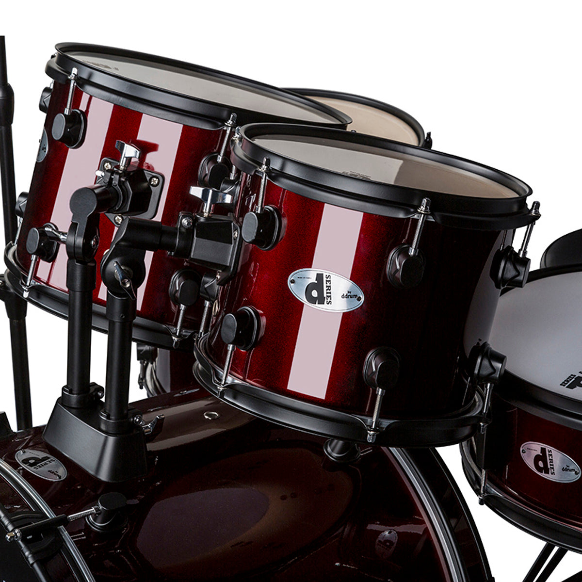 ddrum D120 5-Piece Drum Set with Cymbals, in Blood Red