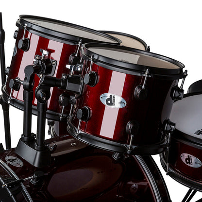 ddrum D120 5-Piece Drum Set with Cymbals, in Blood Red