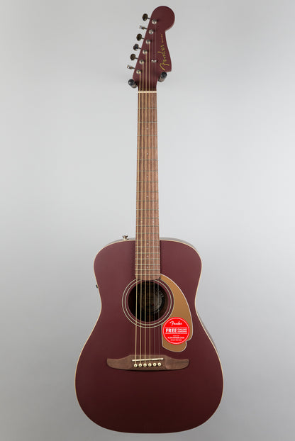 Fender Malibu Player Acoustic/Electric Guitar in Burgundy Satin