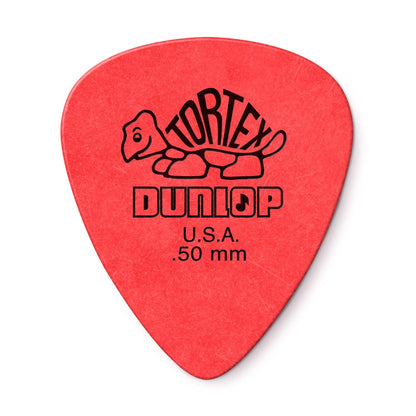 Dunlop Tortex Standard Picks, 12-Pack, 0.50mm in Red
