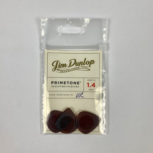 Dunlop Primetone Jazz III Grip Pick 1.4mm, 3 Pack