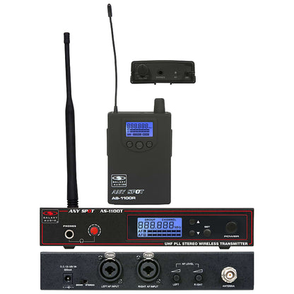 Galaxy Audio AS-1100 120 Channel Stereo Wireless Personal In-Ear Monitor System