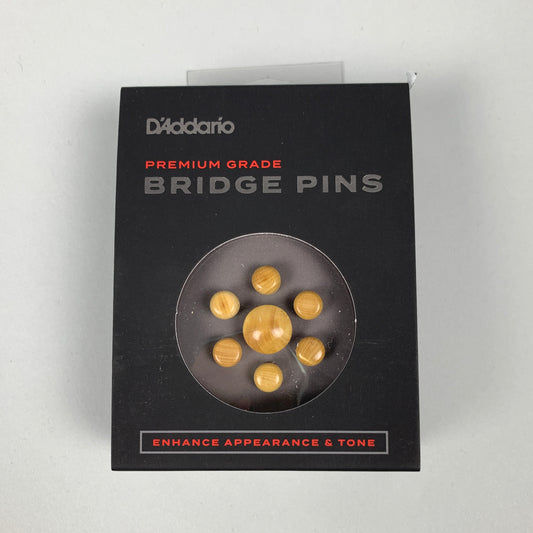 D'Addario Bridge End Pin Set, Boxwood