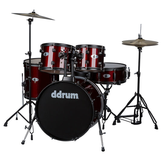 ddrum D120 5-Piece Drum Set with Cymbals, in Blood Red