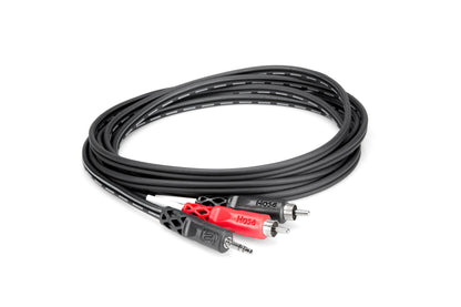 Hosa 25ft Stereo Breakout 3.5 mm TRS to Dual RCA