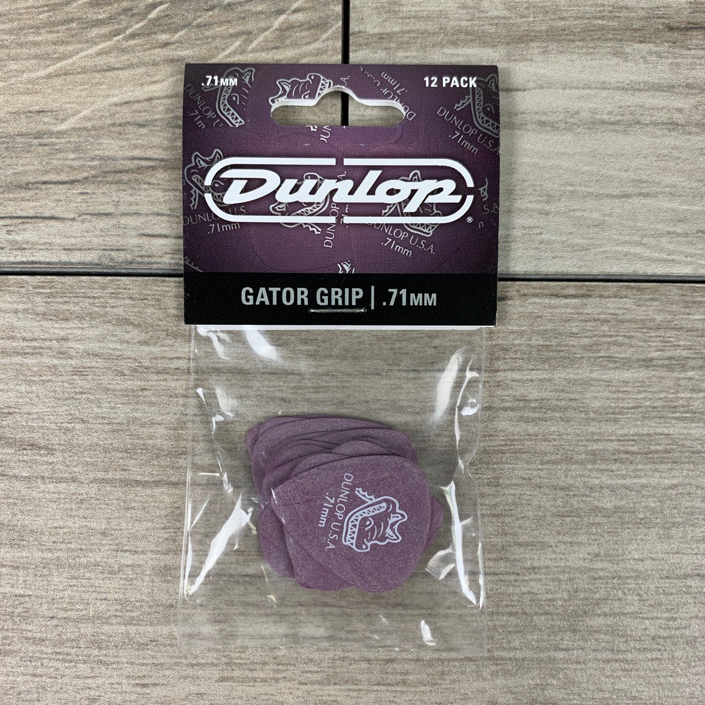 Dunlop Gator Grip Picks, 12-Pack, 0.71mm