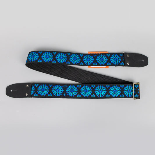 Henry Heller 2" Woven Jacquard Guitar Strap with Tri Glide and Nylon Backing, Multi-Color